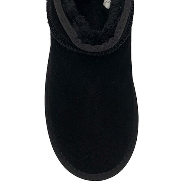 New Lamo Water Resistant Suede Platform Boots Ellie Ankle Bootie Black Cozy - Picture 8 of 10